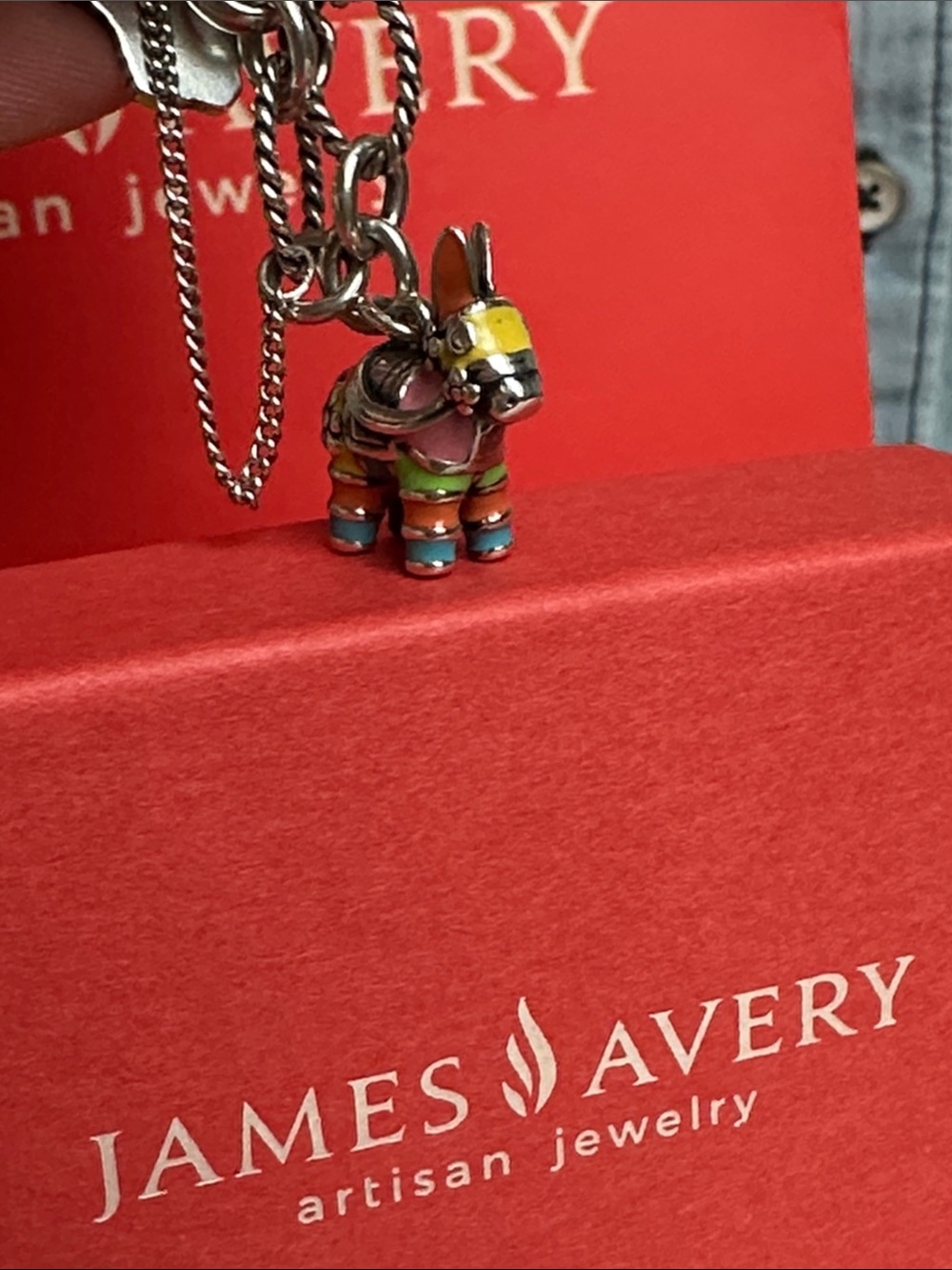 James Avery Piñata 🪅 🫏 sterling silver enamel charm - Picture 3 of 6
